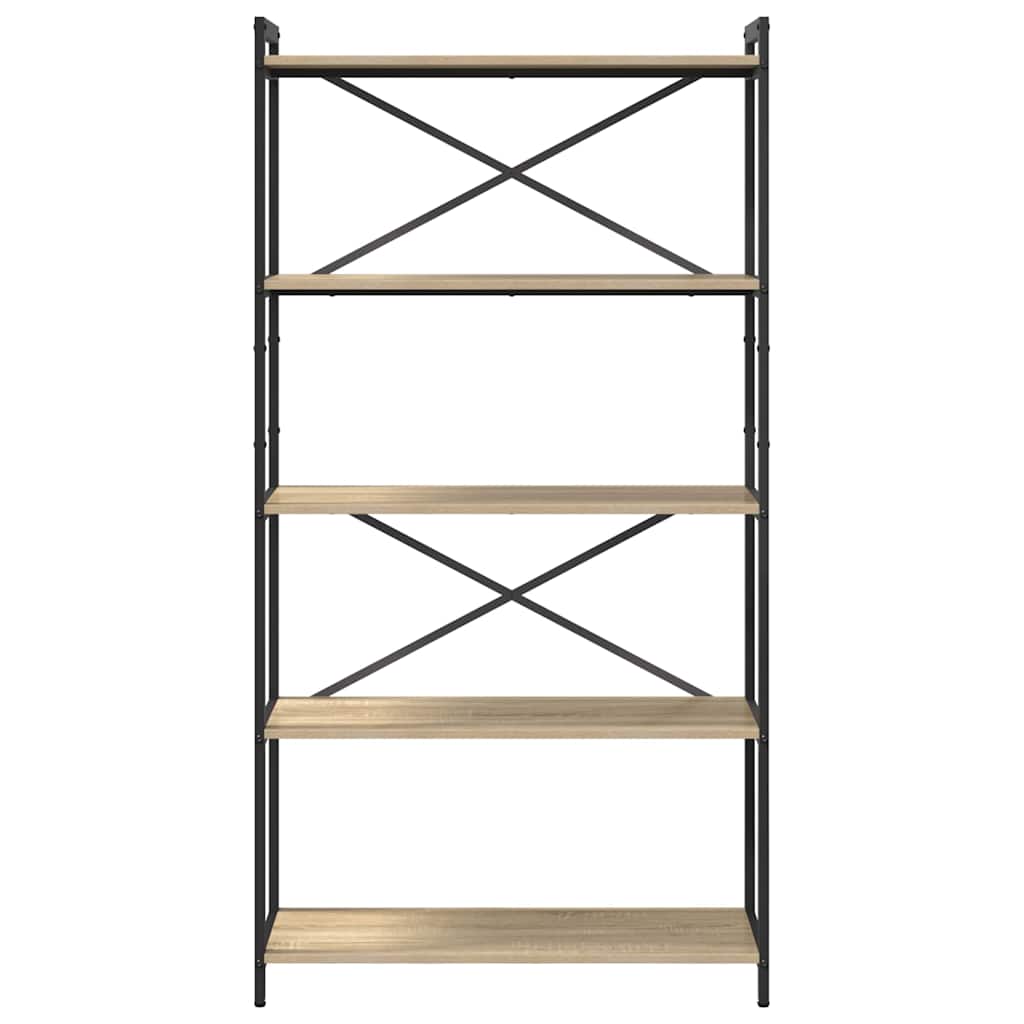Bookcase Sonoma Oak 80 x 30 x 153 cm Engineered wood