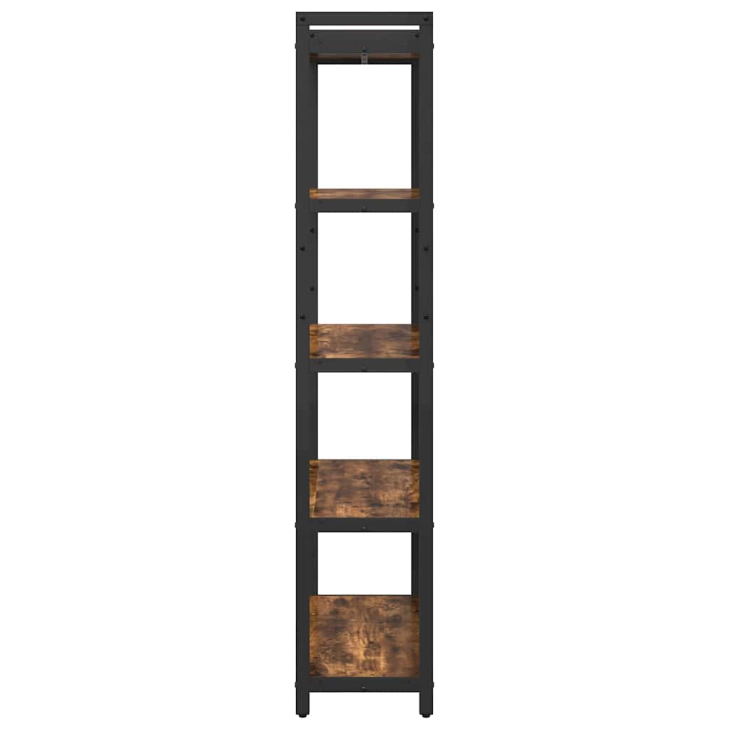Grāmatu plaukts Dūmu ozols 80 x 30 x 155 cm Apstrādāta koksne