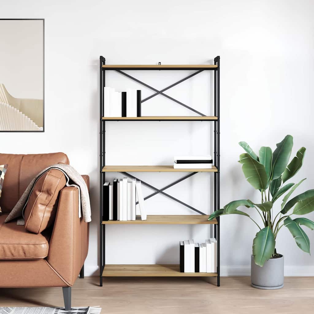 Knygų lentyna artisano ąžuolo 80 x 30 x 153 cm Apdirbta mediena