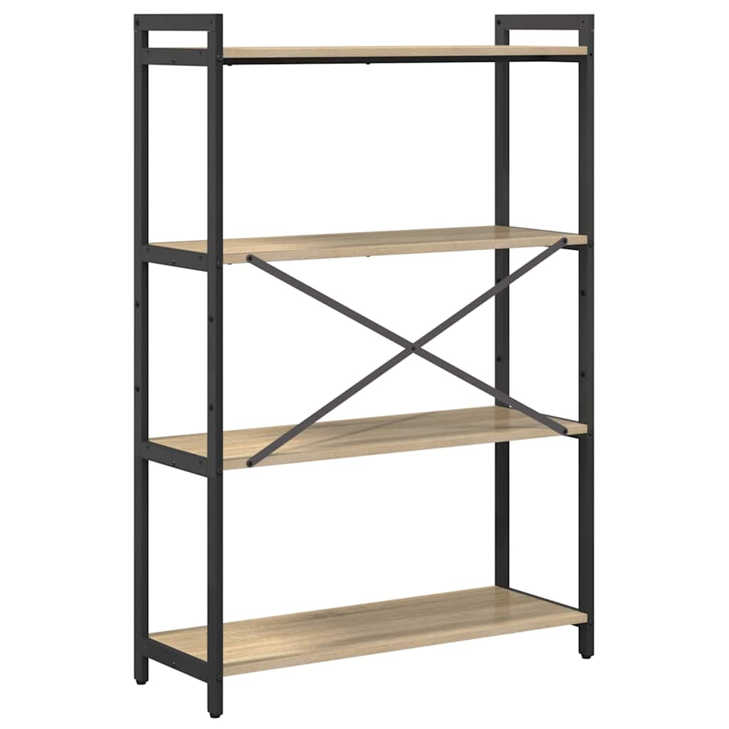 Bookshelf Sonoma Oak 80x30x118 cm Engineered Wood