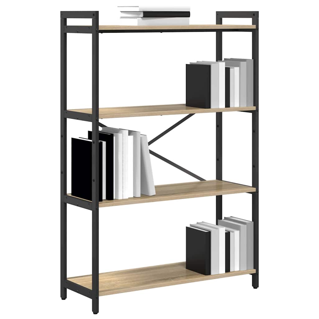 Bookshelf Sonoma Oak 80x30x118 cm Engineered Wood