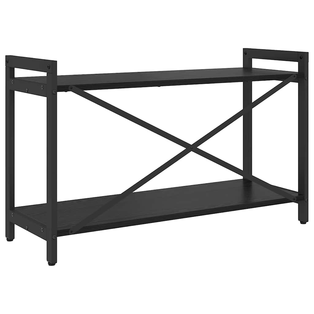 Knygų lentyna juoda ąžuolo 80 x 30 x 48.5 cm Apdirbta mediena