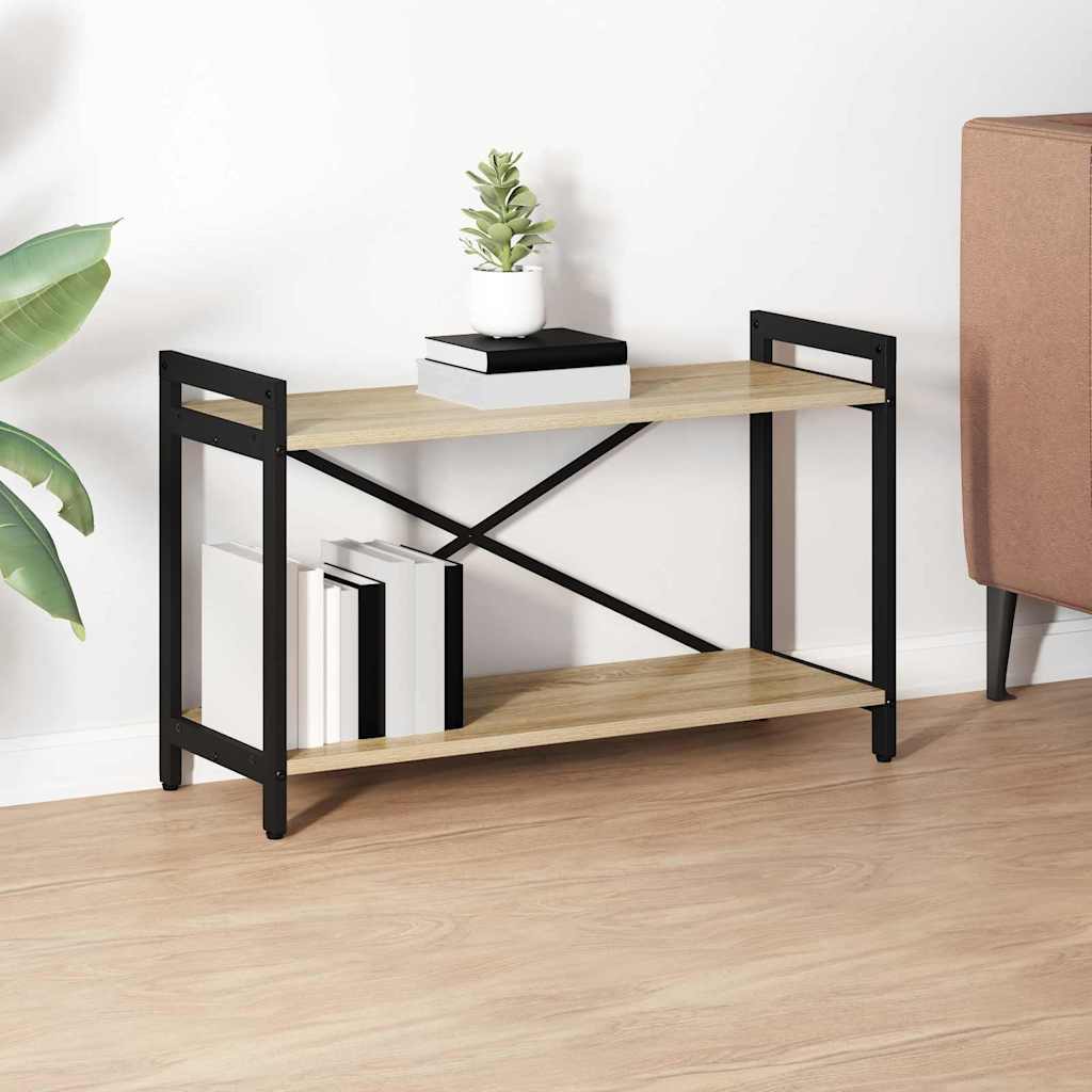 Bookcase Sonoma Oak 80 x 30 x 48.5 cm Engineered Wood