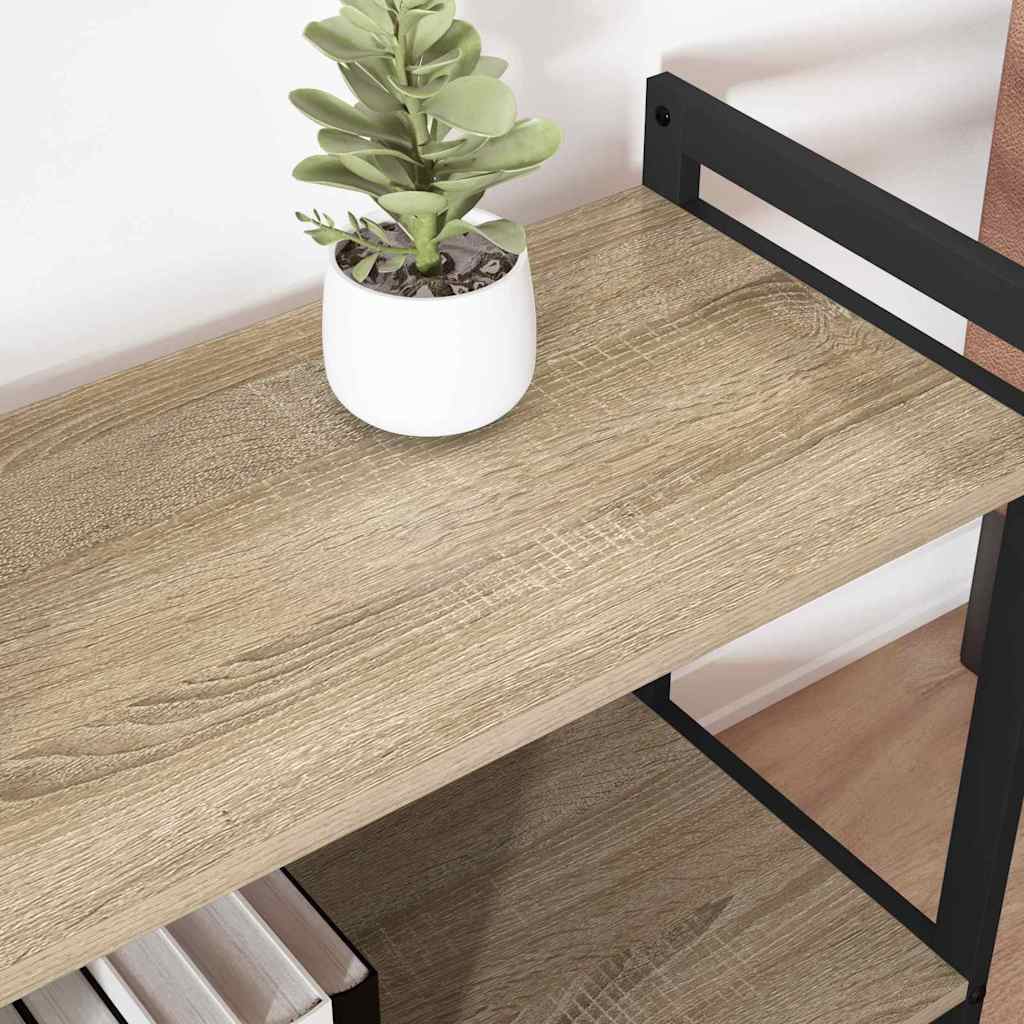 Bookcase Sonoma Oak 80 x 30 x 48.5 cm Engineered Wood