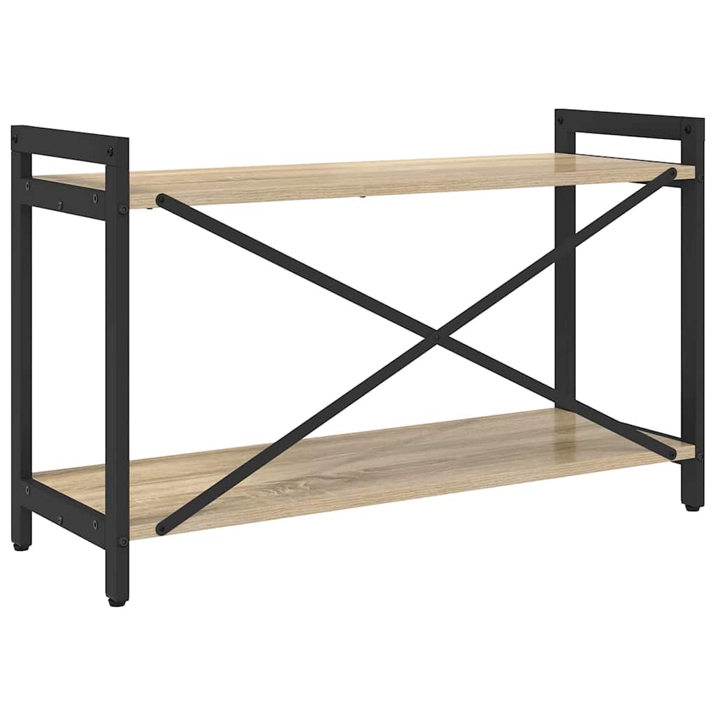 Bookcase Sonoma Oak 80 x 30 x 48.5 cm Engineered Wood