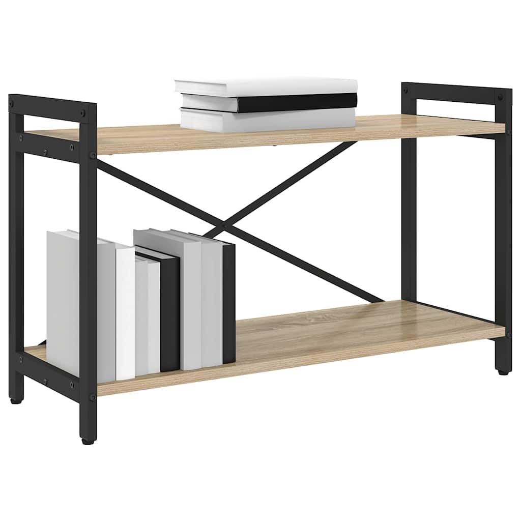 Bookcase Sonoma Oak 80 x 30 x 48.5 cm Engineered Wood