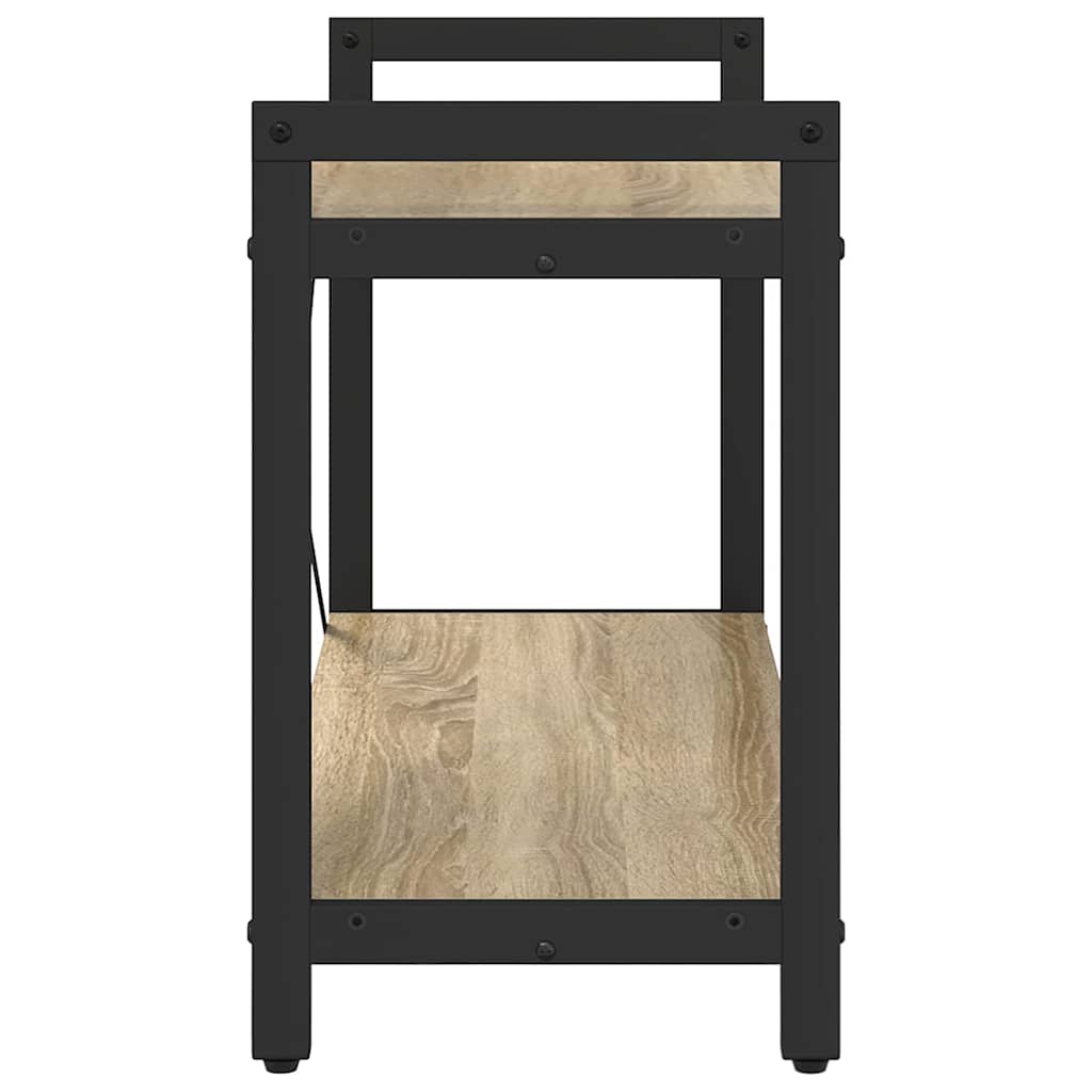 Bookcase Sonoma Oak 80 x 30 x 48.5 cm Engineered Wood