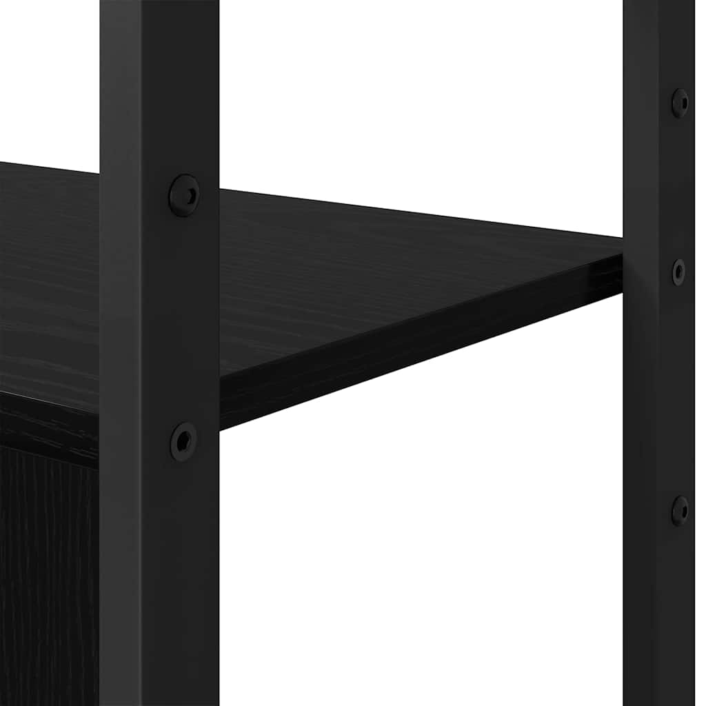 Grāmatu plaukts Melnais ozols 80 x 30 x 155,5 cm
