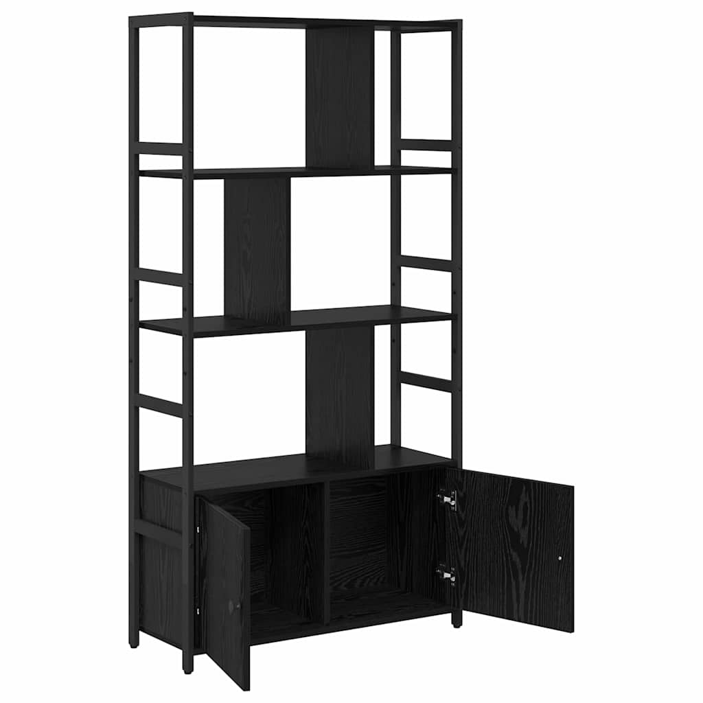 Grāmatu plaukts Melnais ozols 80 x 30 x 155,5 cm