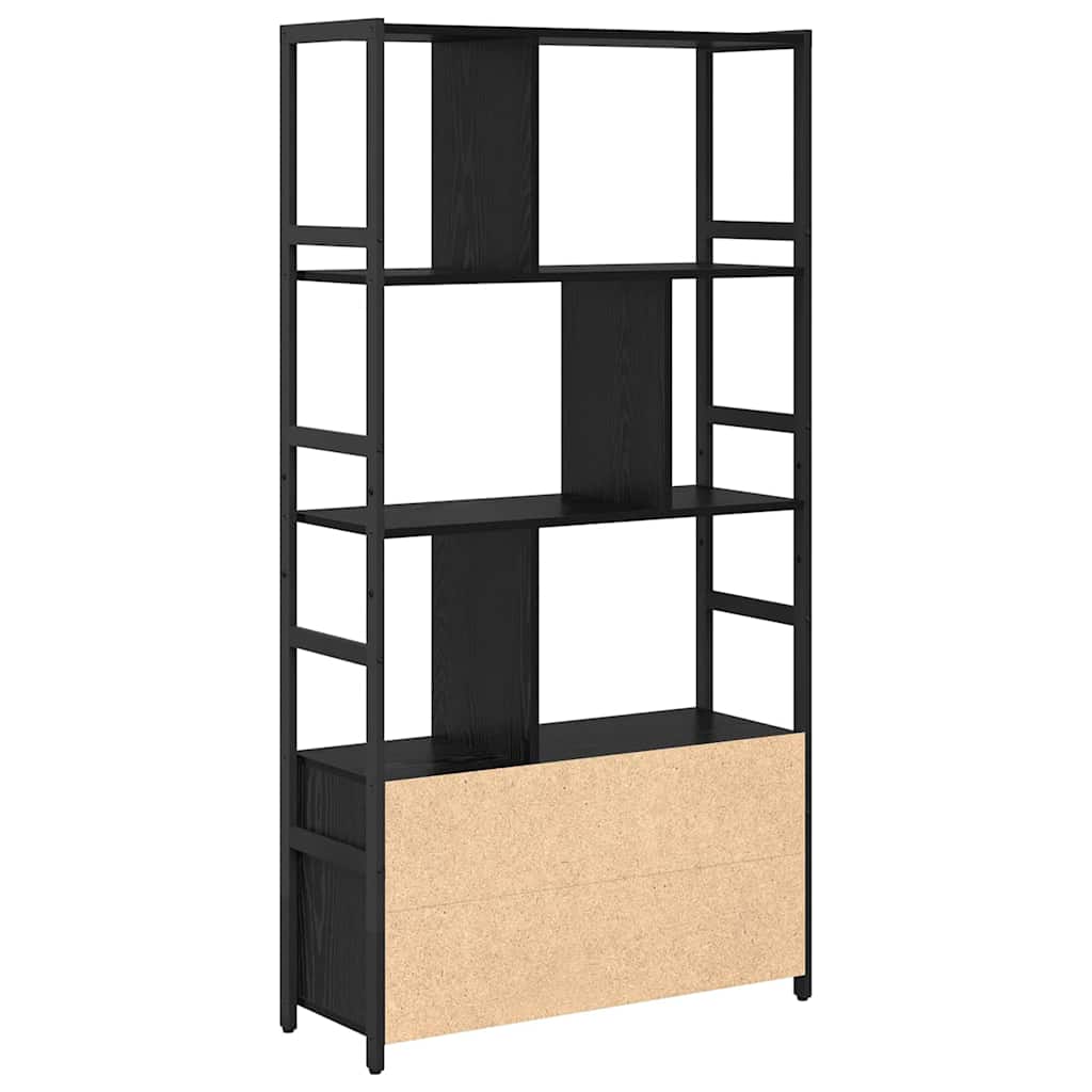 Grāmatu plaukts Melnais ozols 80 x 30 x 155,5 cm