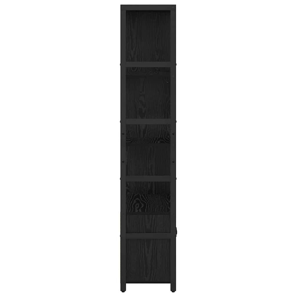 Grāmatu plaukts Melnais ozols 80 x 30 x 155,5 cm