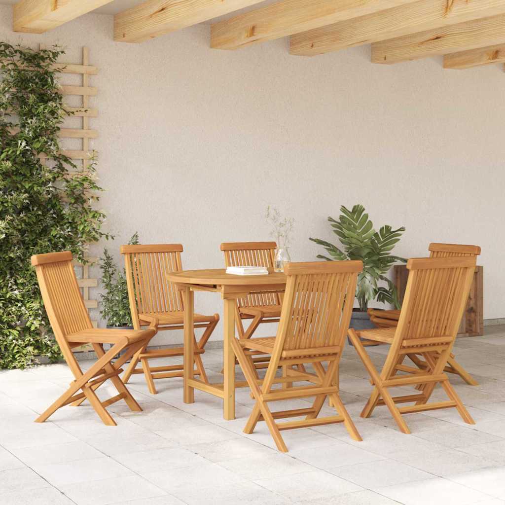 Sodo valgomojo komplektas 7 pcs Ruda 160 x 80 x 75 cm