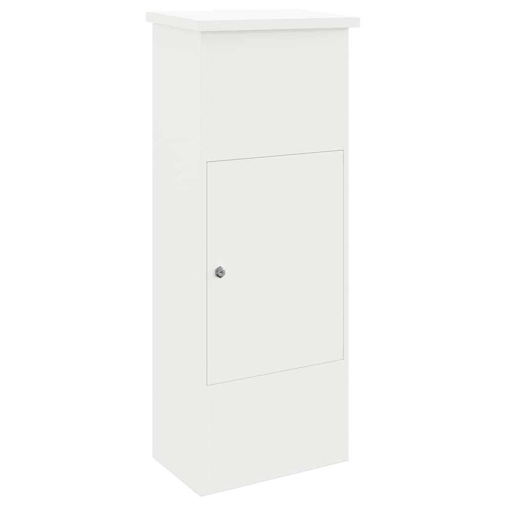 Siuntų dėžutė su saugykla Balta 44,5 x 29 x 110,5 cm Plienas