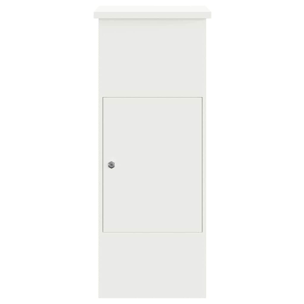 Siuntų dėžutė su saugykla Balta 44,5 x 29 x 110,5 cm Plienas