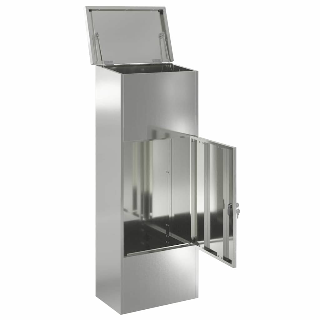 Siuntų dėžutė Juoda 44,5 x 29 x 110,5 cm Cinkuota plienas