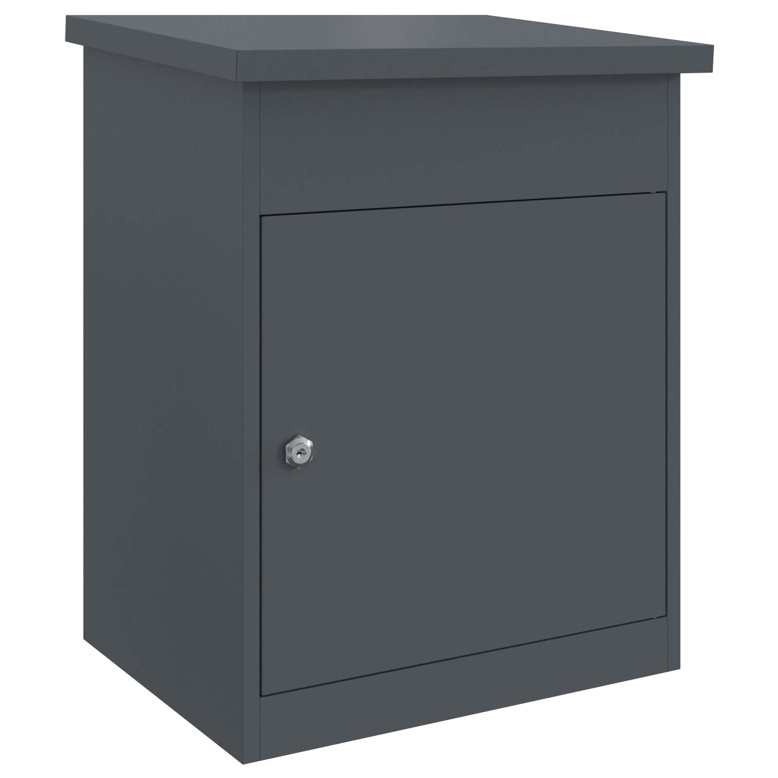 Parcel Box with Storage Anthracite 47.5 x 38 x 59 cm Steel