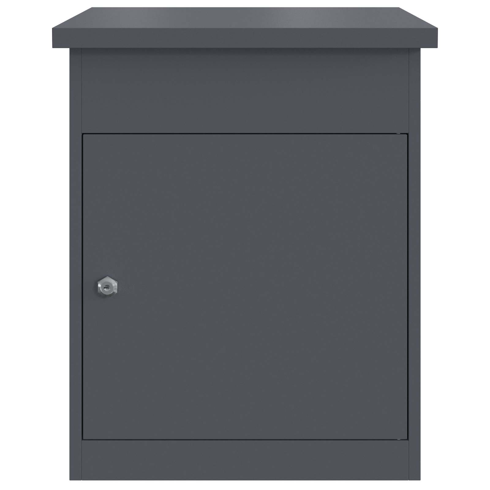 Parcel Box with Storage Anthracite 47.5 x 38 x 59 cm Steel