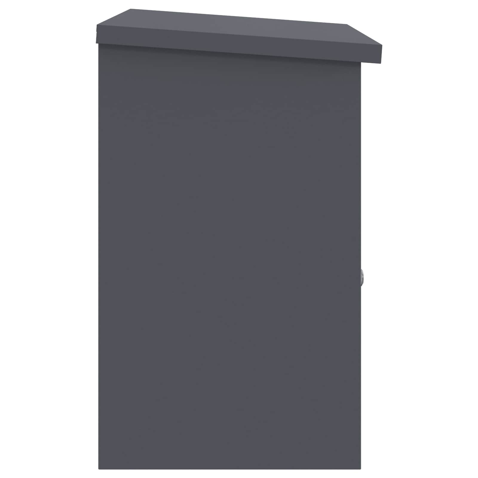 Parcel Box with Storage Anthracite 47.5 x 38 x 59 cm Steel