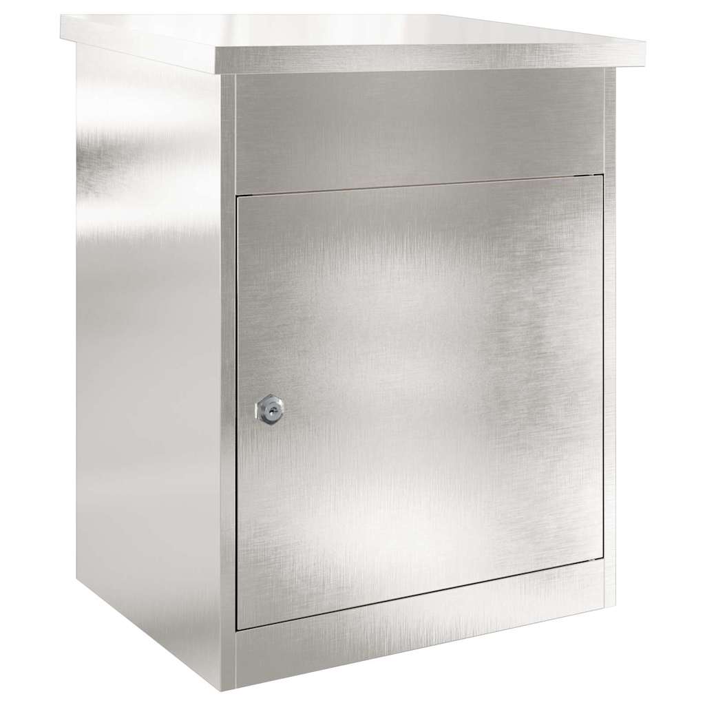 Parcel Box Black 44 x 35 x 59 cm Stainless steel