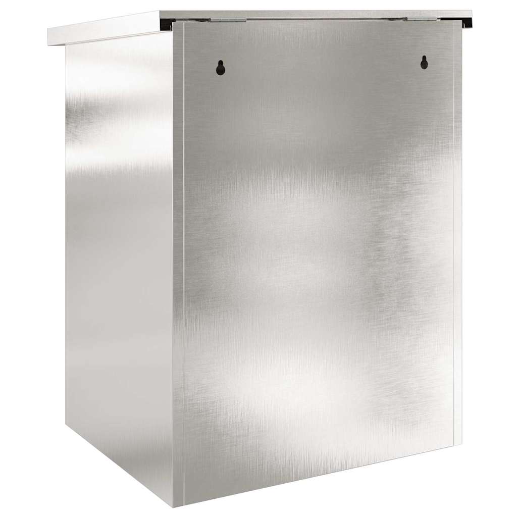 Parcel Box Black 44 x 35 x 59 cm Stainless steel