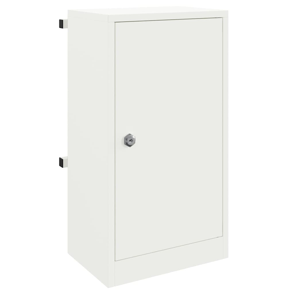 mailbox su saugykla su durimis Balta 30 x 20 x 55 cm Plienas