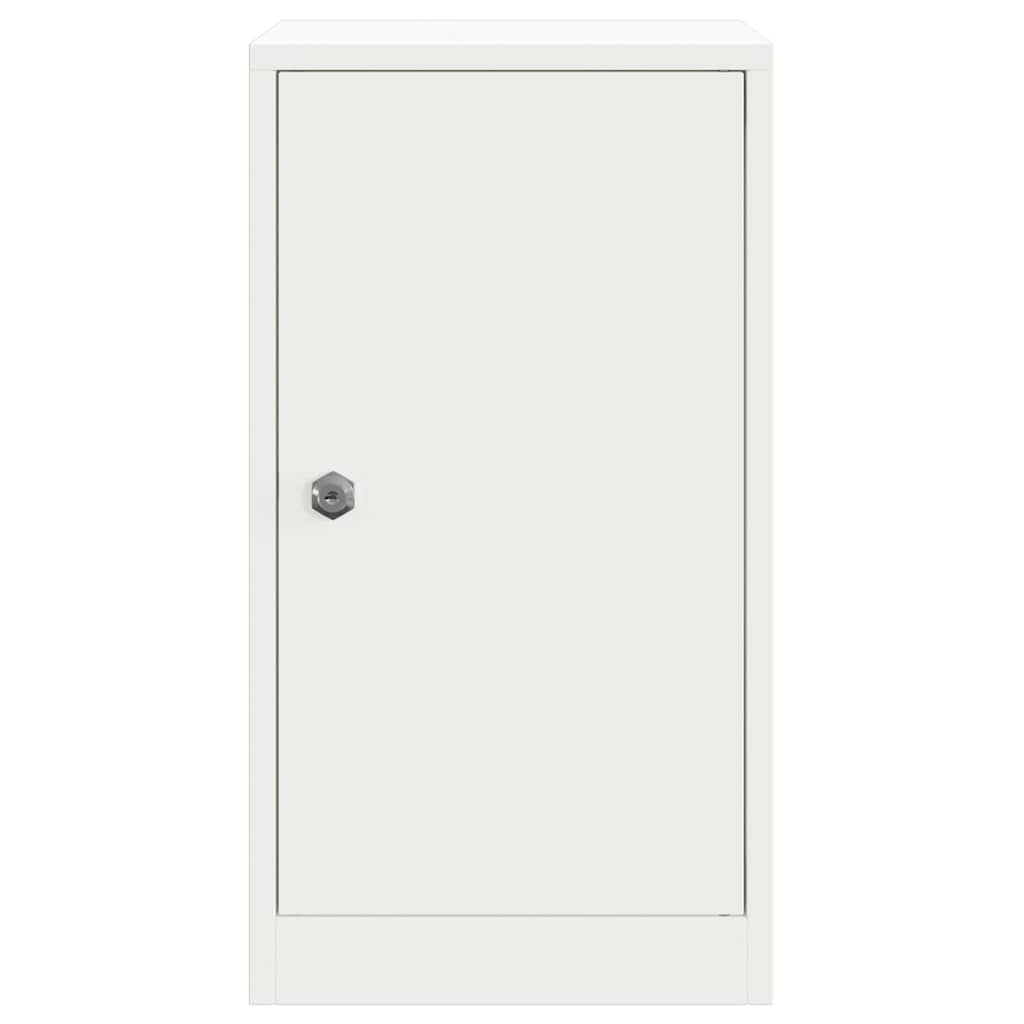 mailbox su saugykla su durimis Balta 30 x 20 x 55 cm Plienas