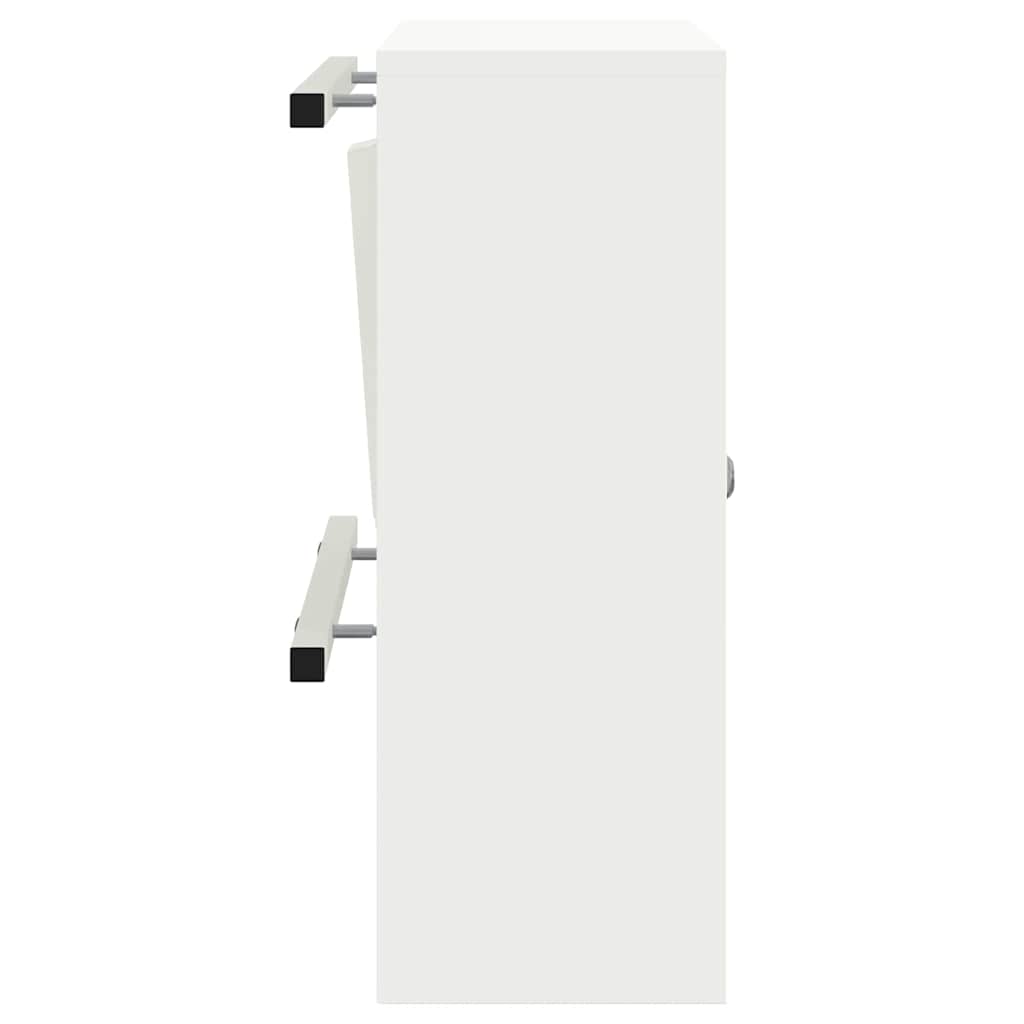 mailbox su saugykla su durimis Balta 30 x 20 x 55 cm Plienas