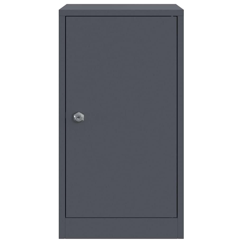 mailbox su saugykla Antracitas 30 x 20 x 55 cm Plienas