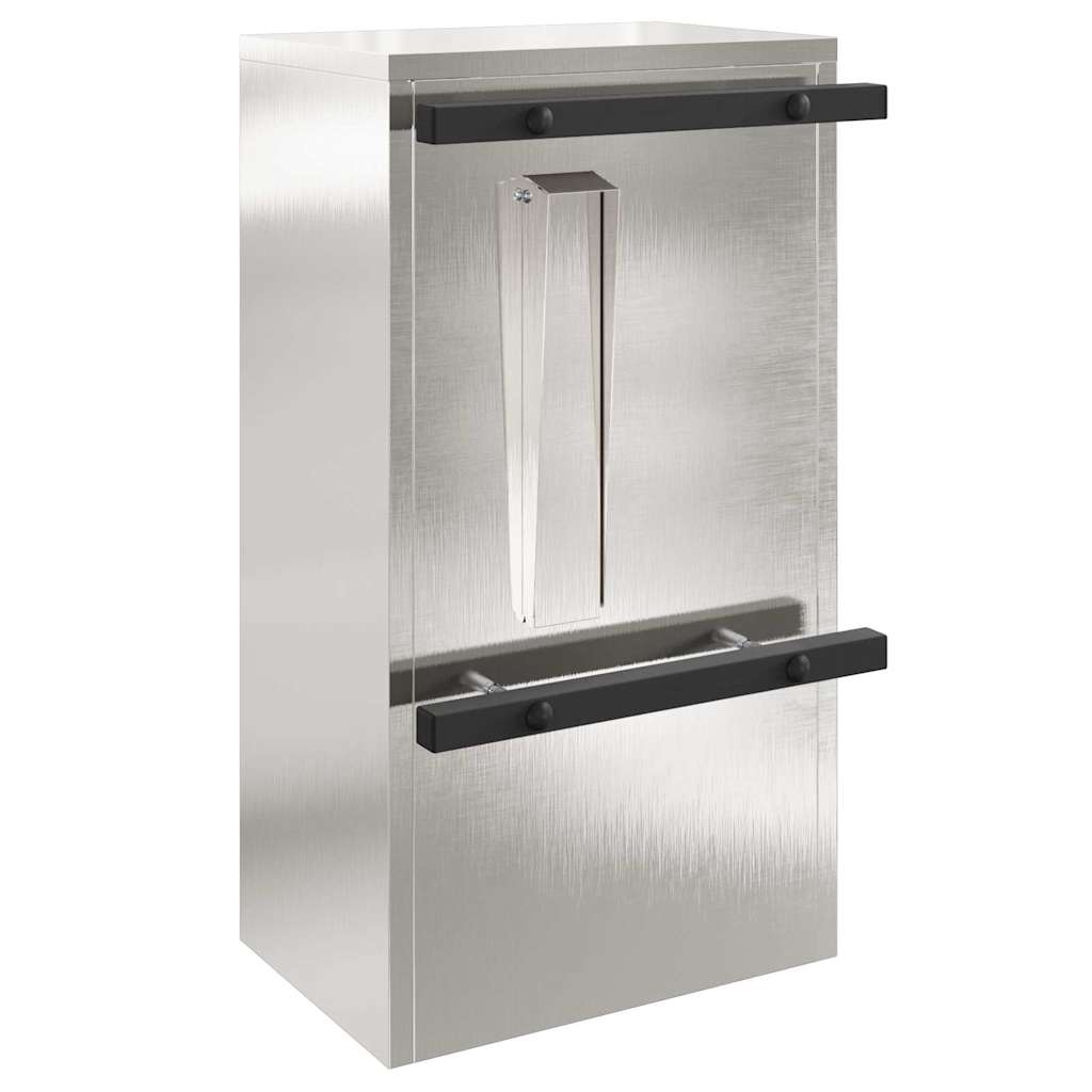 mailbox Juoda 30 x 23 x 55 cm Nerūdijantis plienas