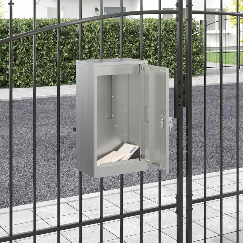 mailbox su saugykla Juoda 30 x 20 x 55 cm Cinkuota plienas