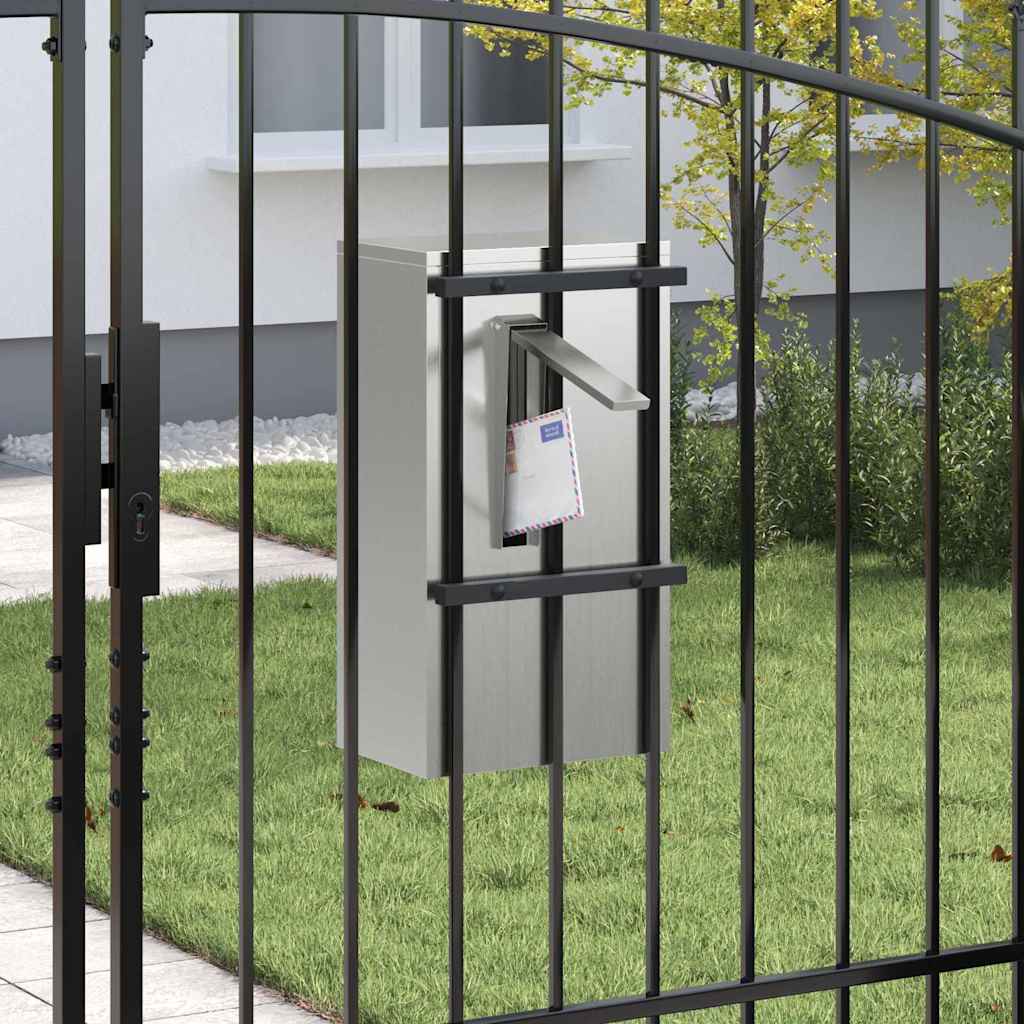 mailbox su saugykla Juoda 30 x 20 x 55 cm Cinkuota plienas