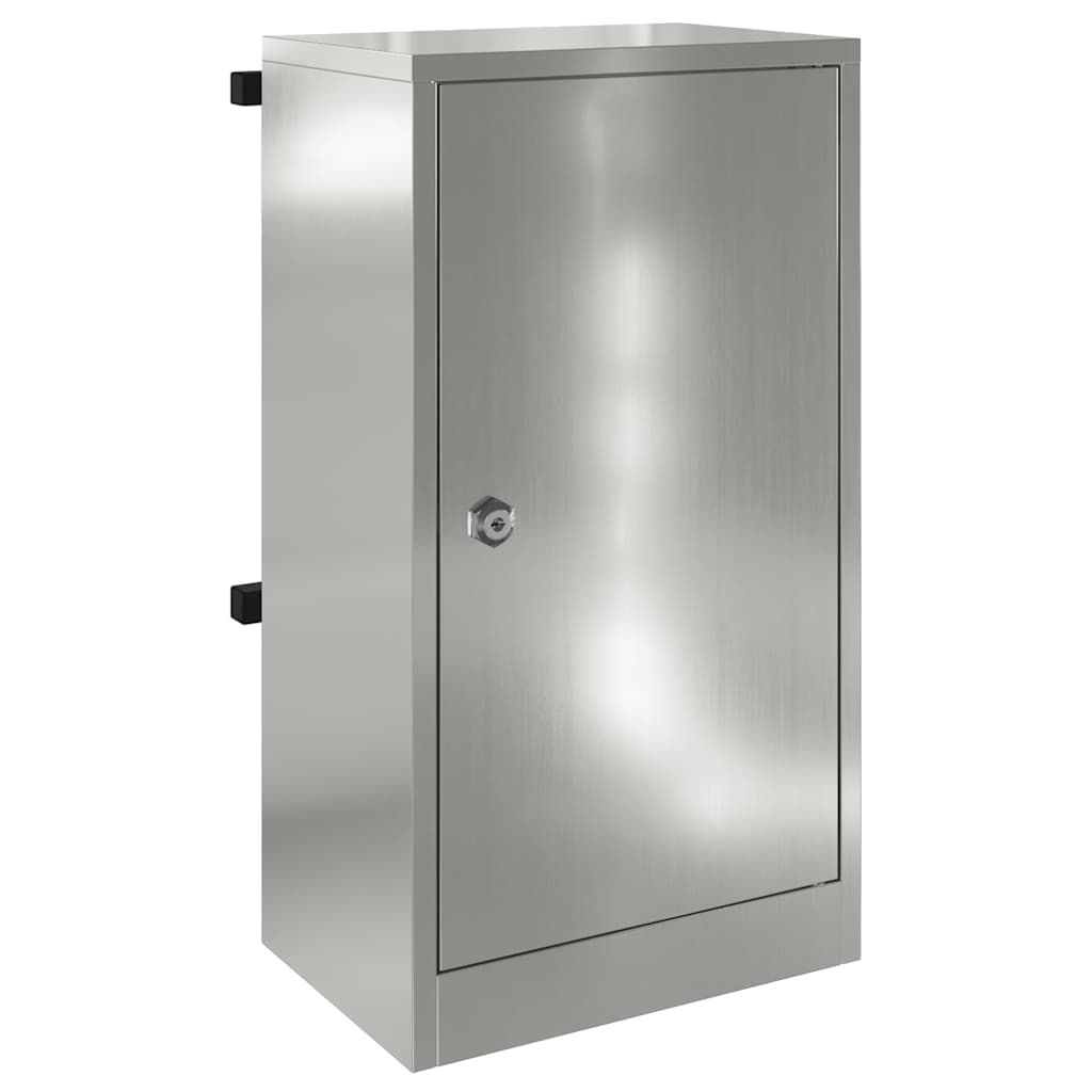 mailbox su saugykla Juoda 30 x 20 x 55 cm Cinkuota plienas