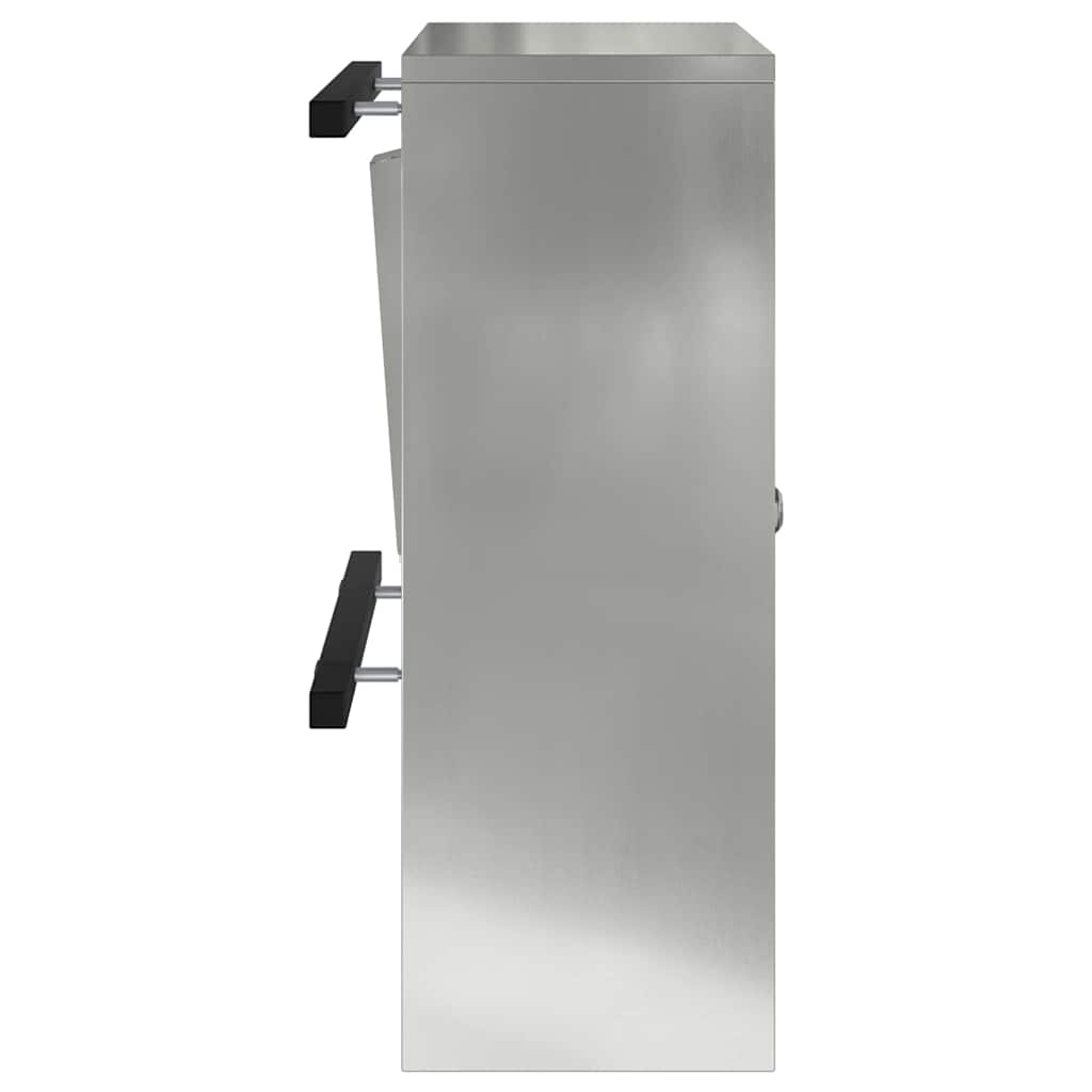 mailbox su saugykla Juoda 30 x 20 x 55 cm Cinkuota plienas
