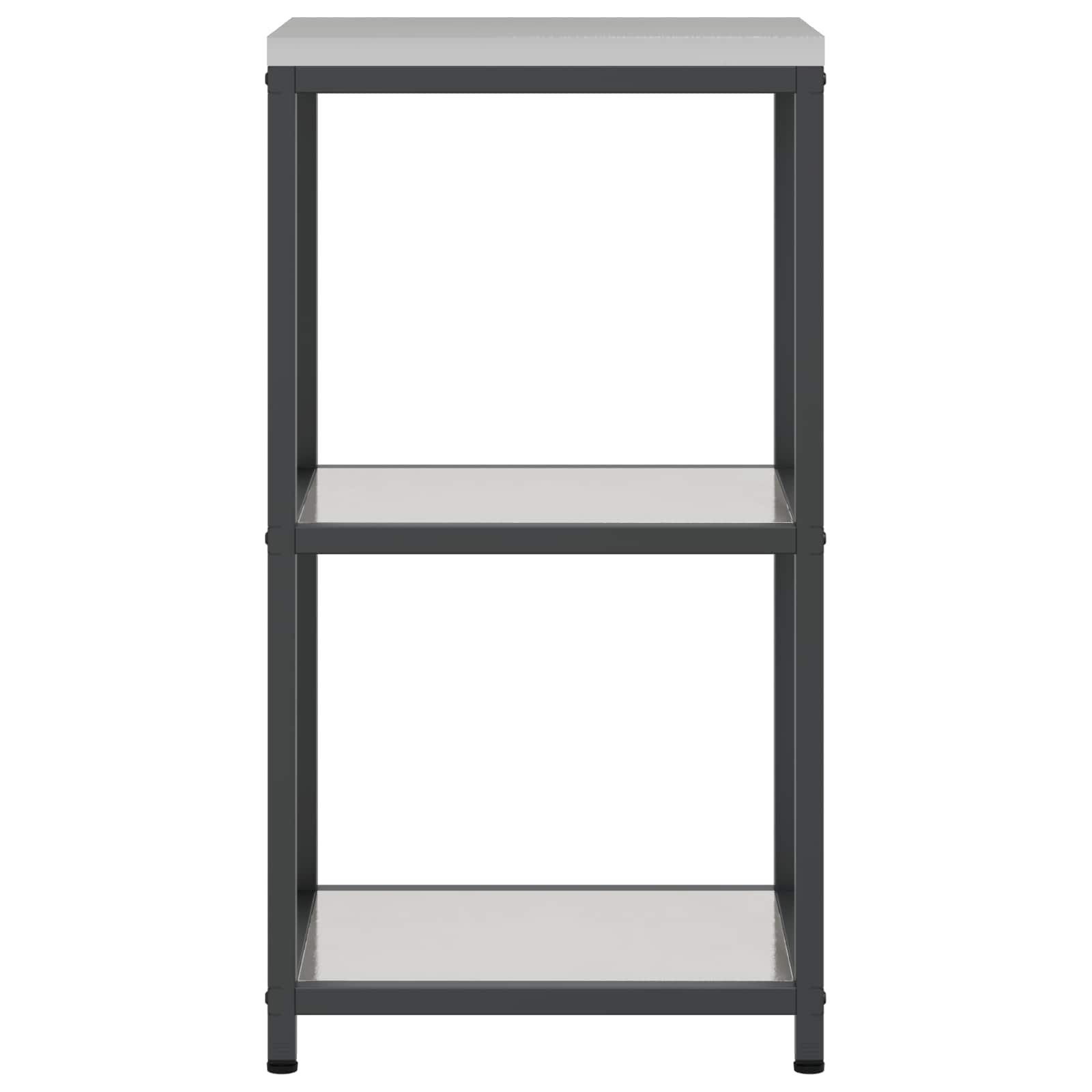 Kitchen Storage with Shelf Silver 60 x 50 x 92 cm Steel