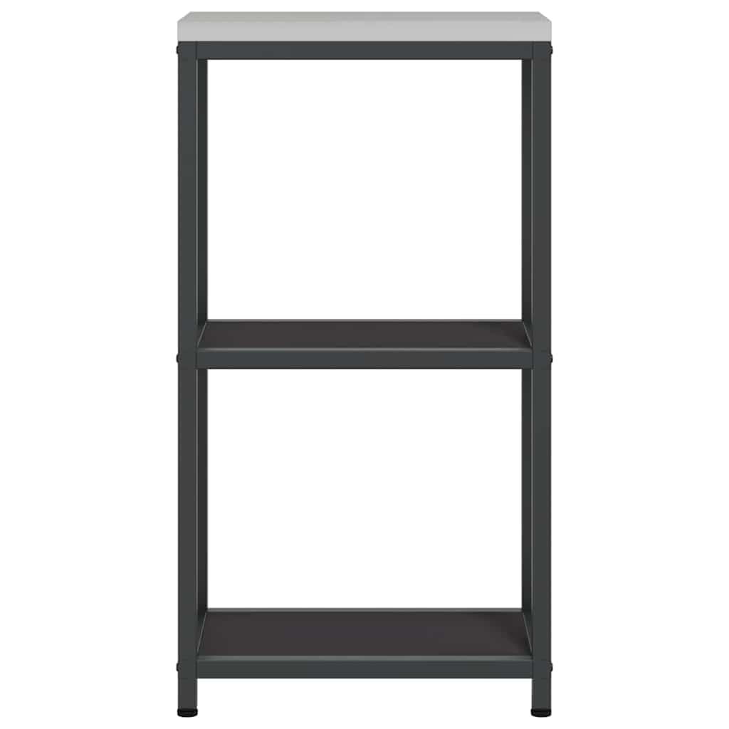 Virtuves uzglabāšana ar plauktu, melns, 60 x 50 x 92 cm, tērauds
