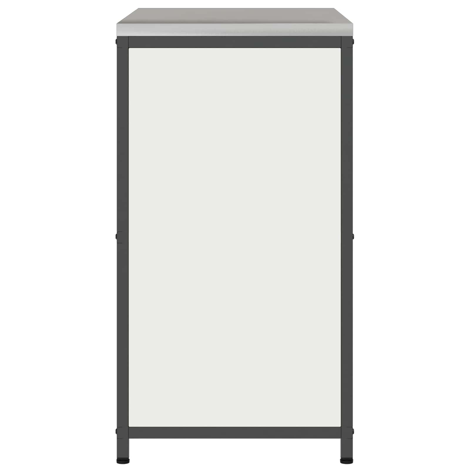 Virtuvės saugojimas su lentyna Balta 60 x 50 x 92 cm Plienas