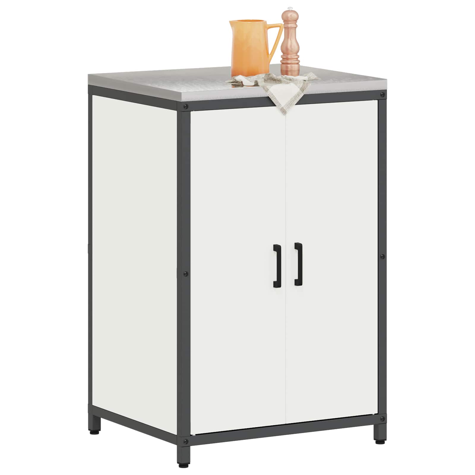 Virtuves uzglabāšana ar plauktu Balta 60 x 50 x 92 cm Tērauds