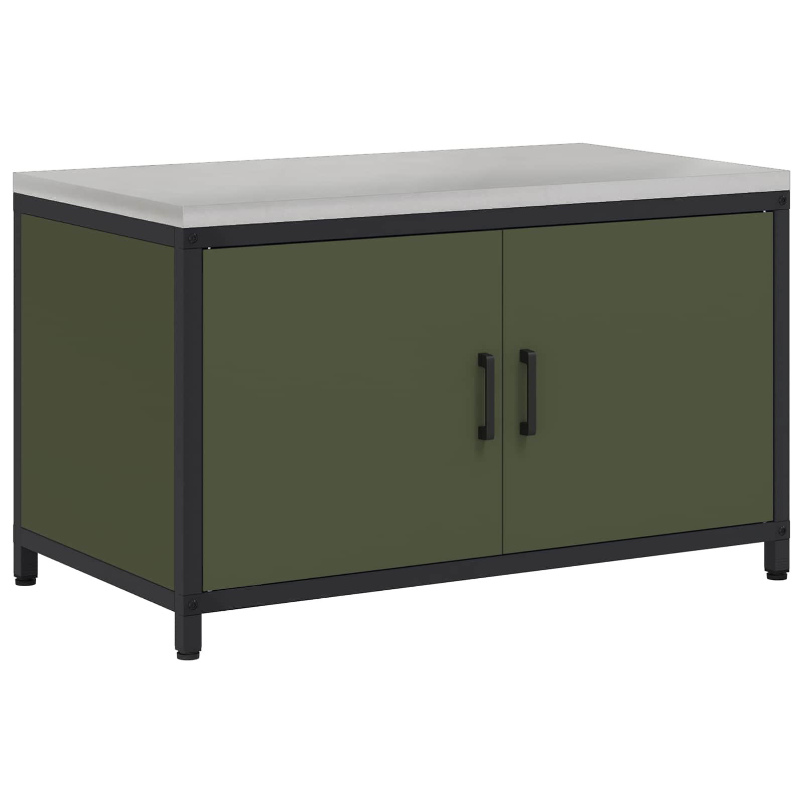 Kitchen storage Olive green 60 x 50 x 92 cm Steel