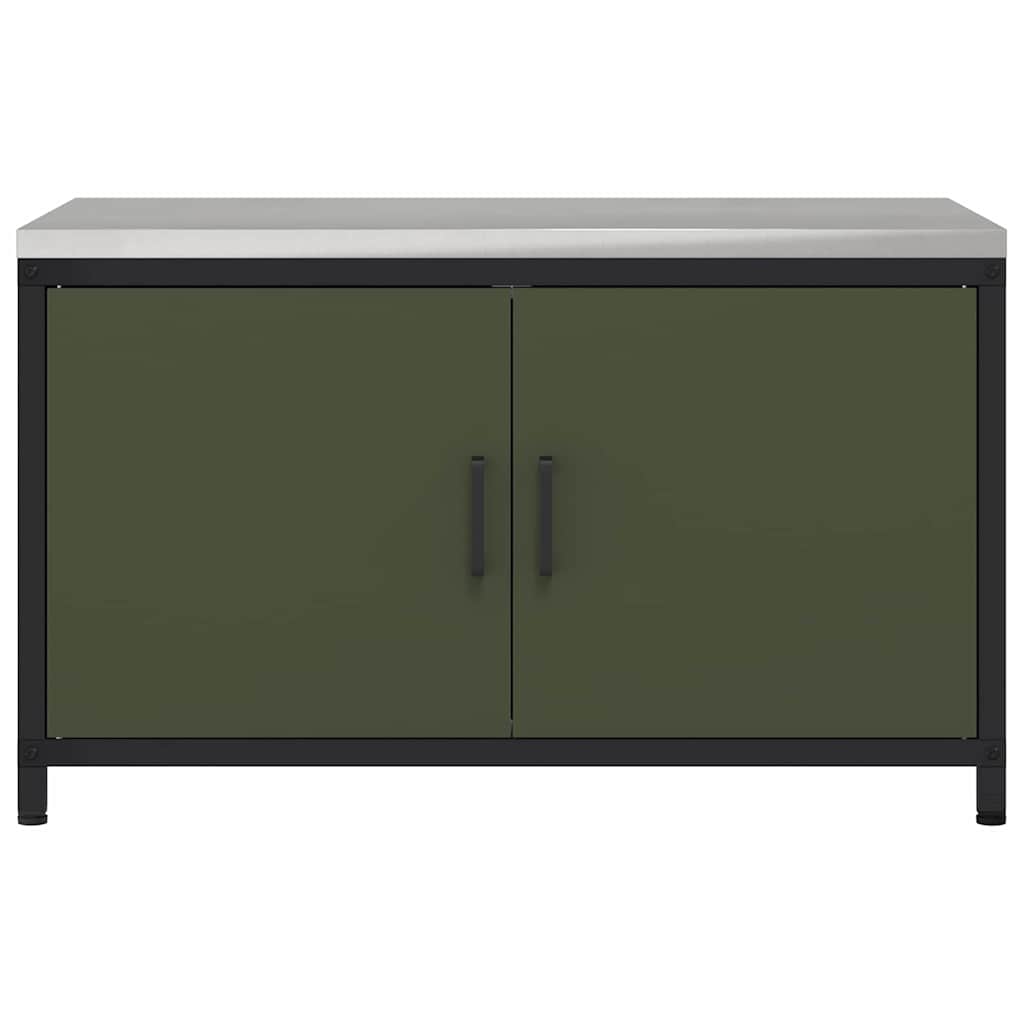 Kitchen storage Olive green 60 x 50 x 92 cm Steel