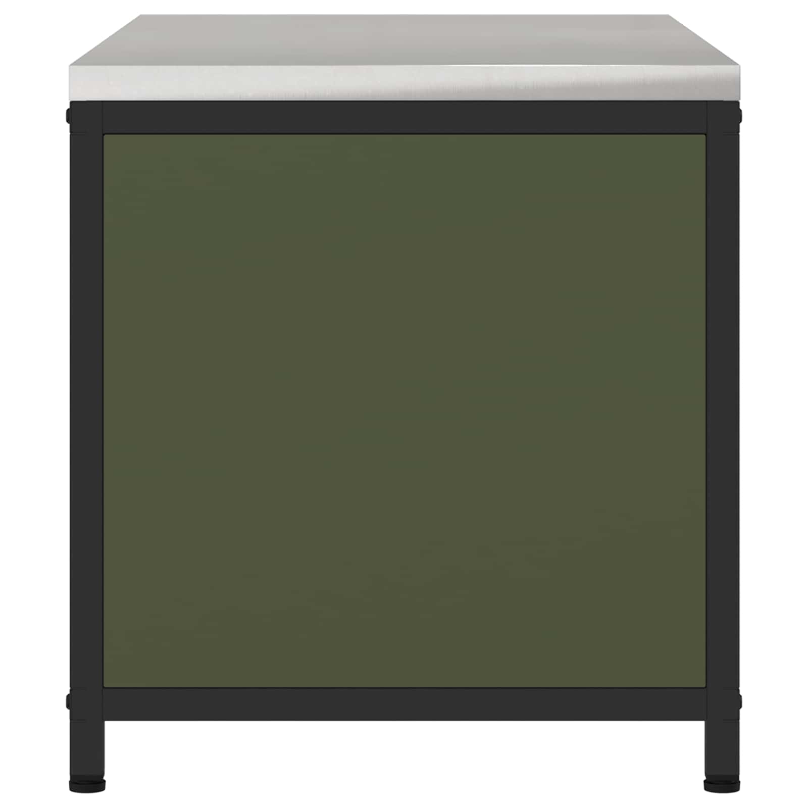 Kitchen storage Olive green 60 x 50 x 92 cm Steel