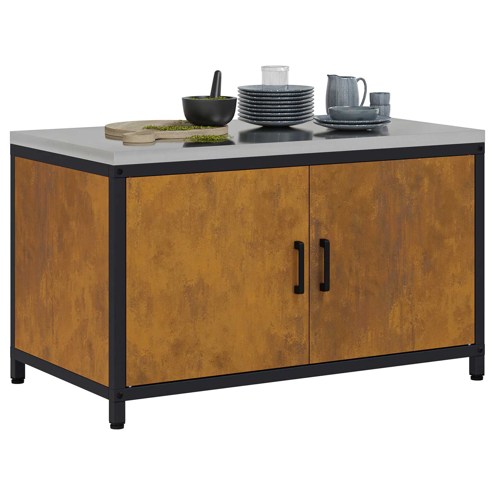 Kitchen storage Rusting 60 x 50 x 92 cm Steel