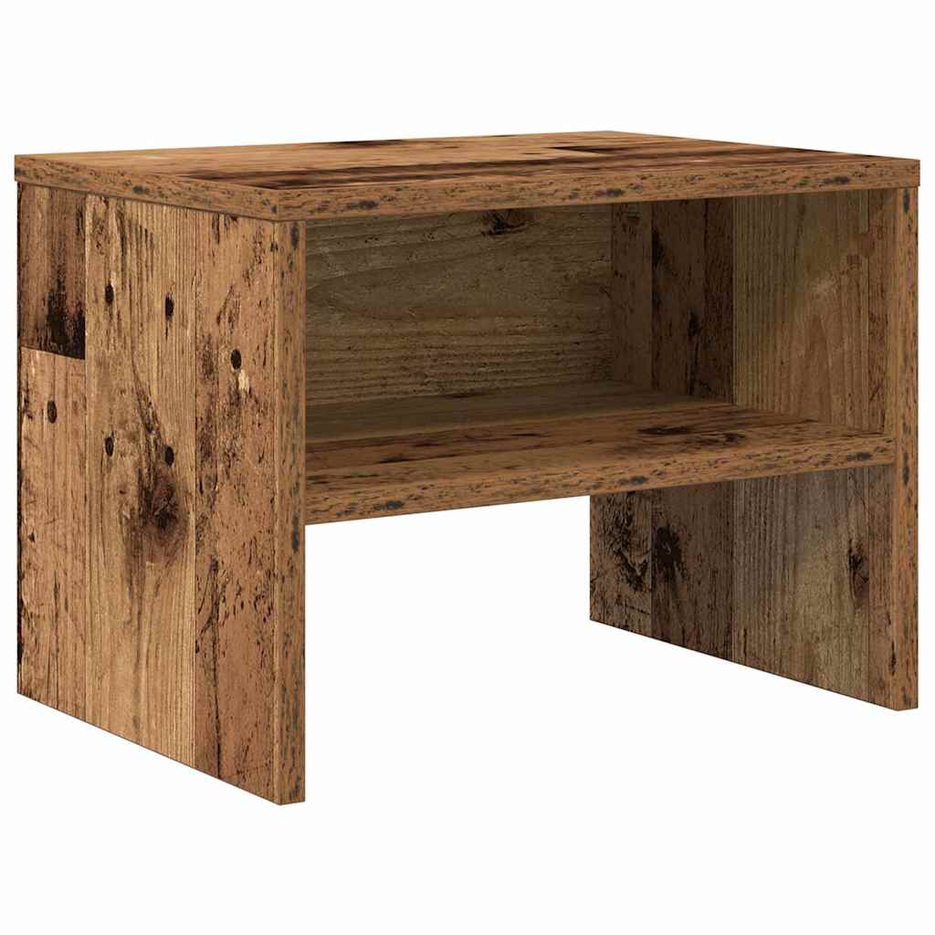 Bedside table 2 pcs Solid reclaimed wood 40 x 40 x 30 cm