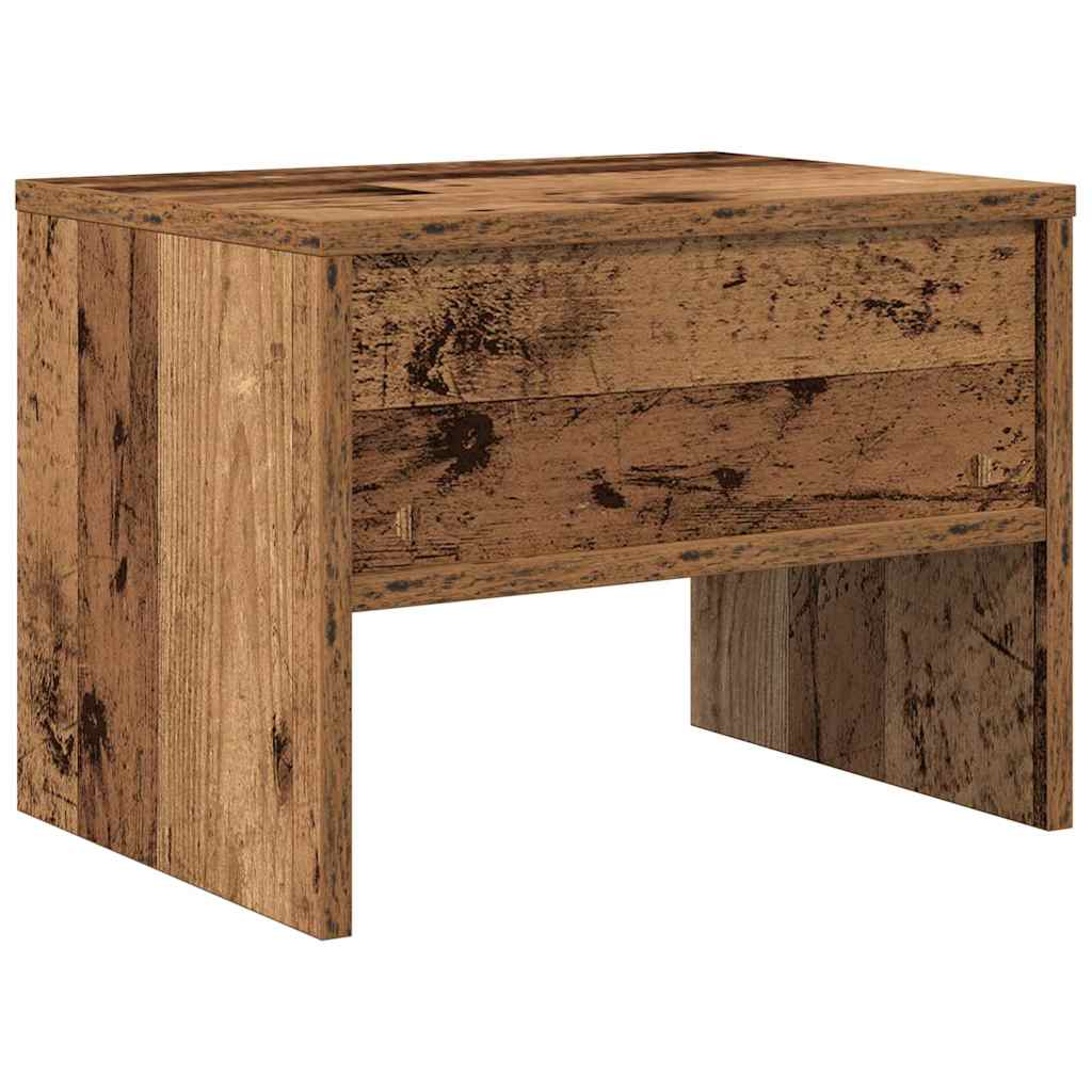 Bedside table 2 pcs Solid reclaimed wood 40 x 40 x 30 cm