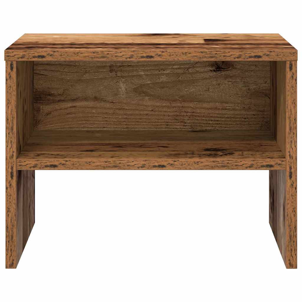 Bedside table 2 pcs Solid reclaimed wood 40 x 40 x 30 cm