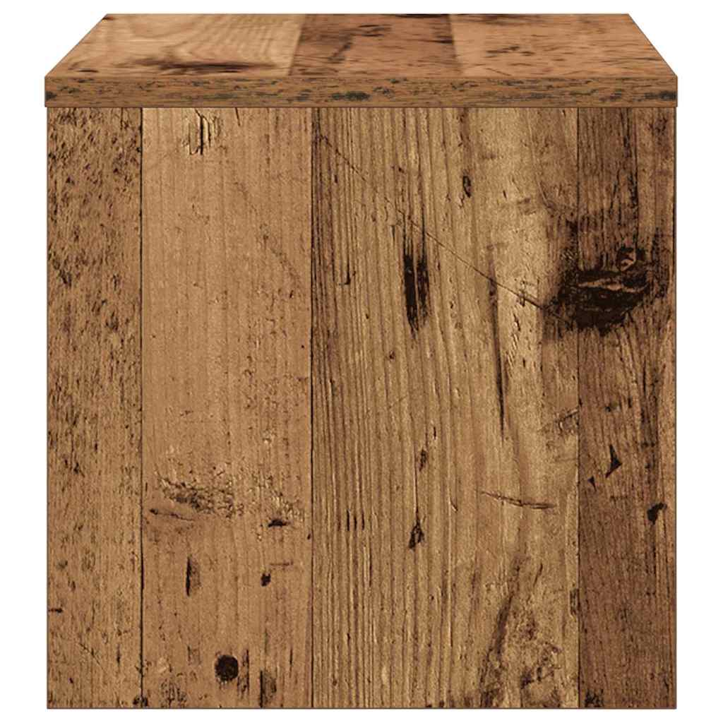 Bedside table 2 pcs Solid reclaimed wood 40 x 40 x 30 cm