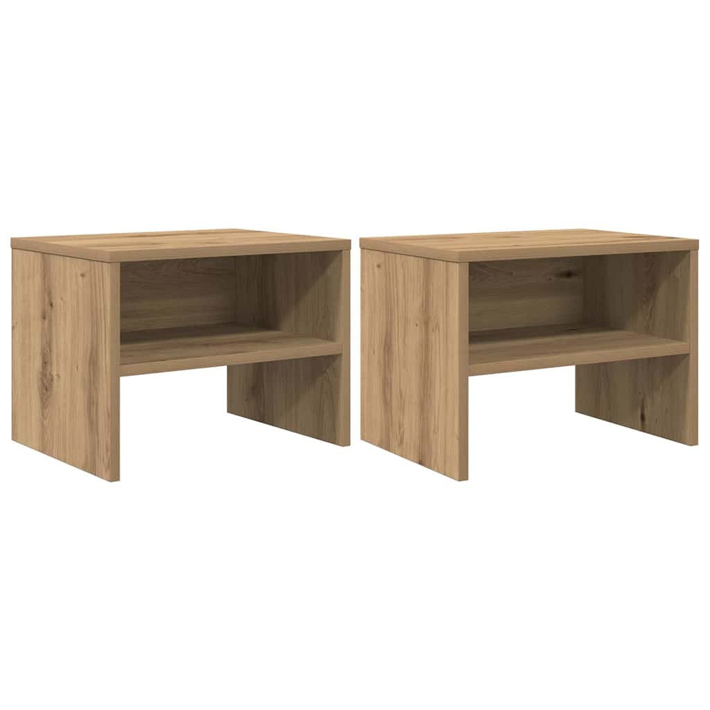 Šalia lovos spintelė 2 pcs artisano ąžuolo 40 x 40 x 30 cm