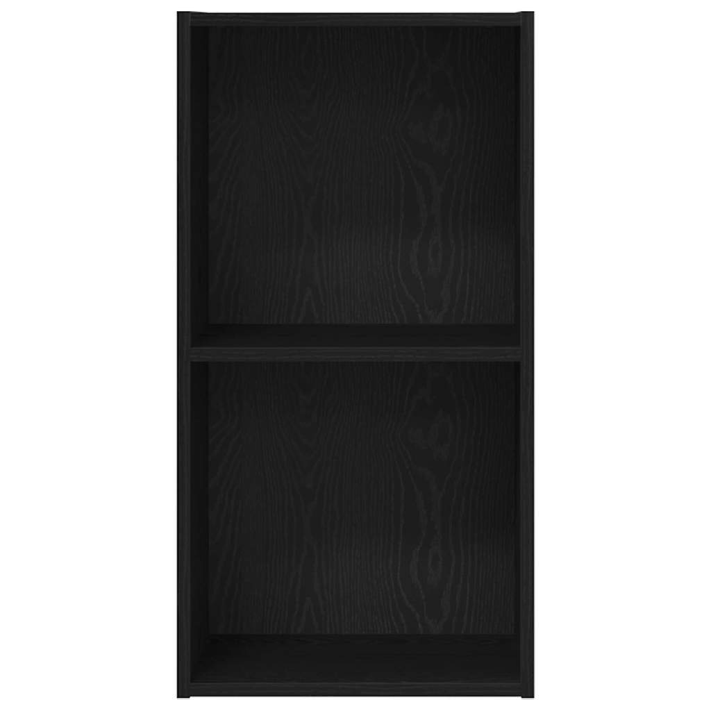 Grāmatu plaukts melns ozols 40 x 30 x 77 cm Inženierijas koks