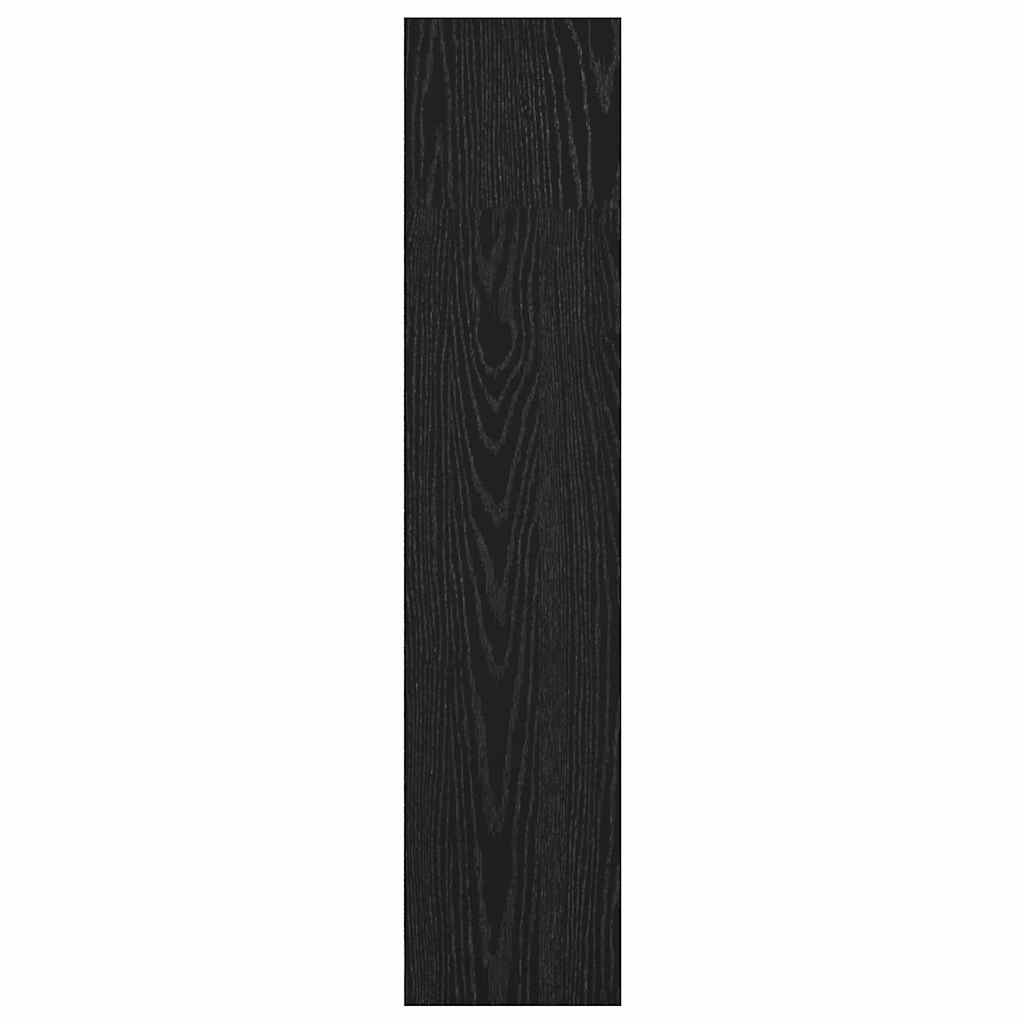 Knygų lentyna juoda ąžuolo 80 x 24 x 109 cm Apdirbta mediena