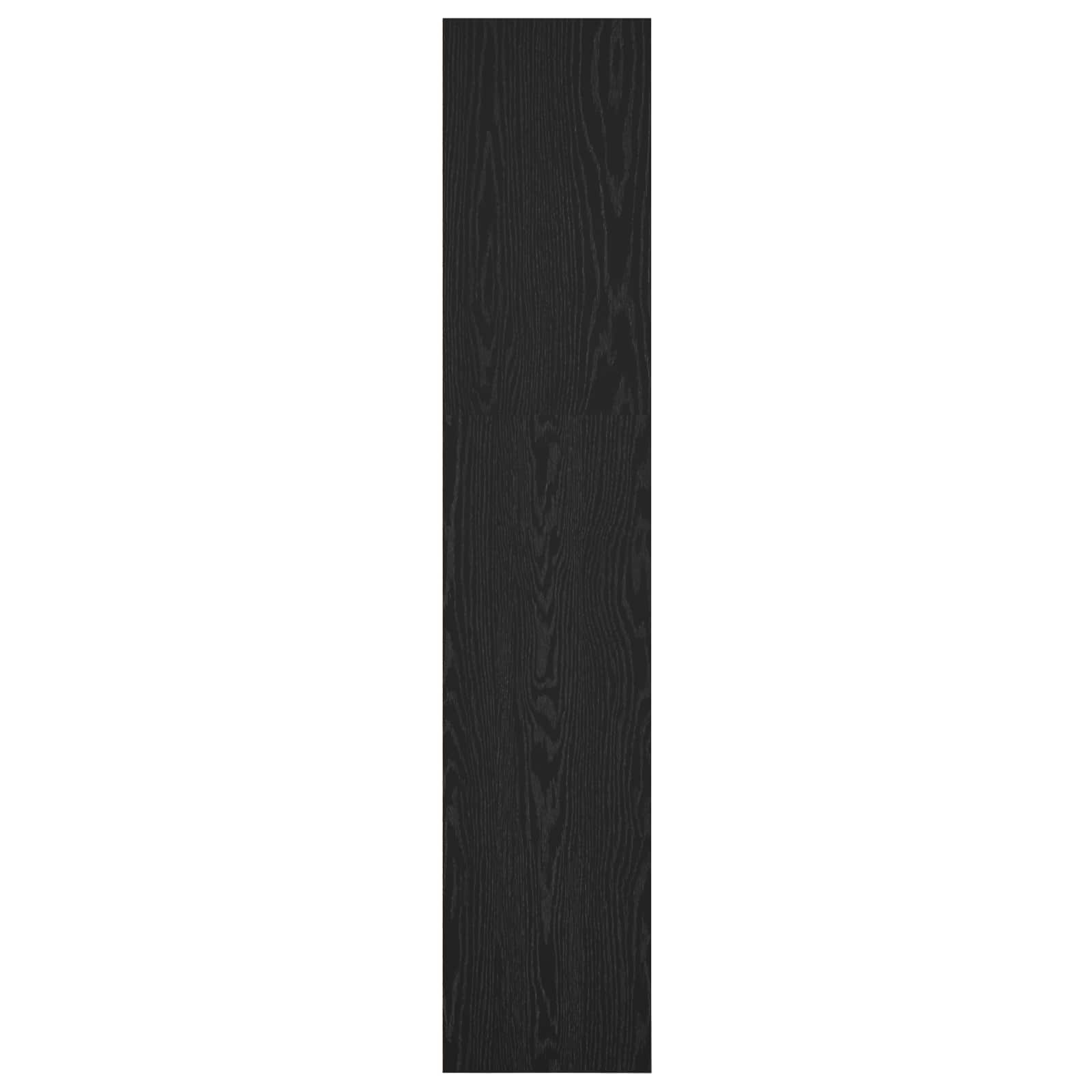 Grāmatu plaukts melns ozols 40 x 30 x 152 cm apstrādāta koksne