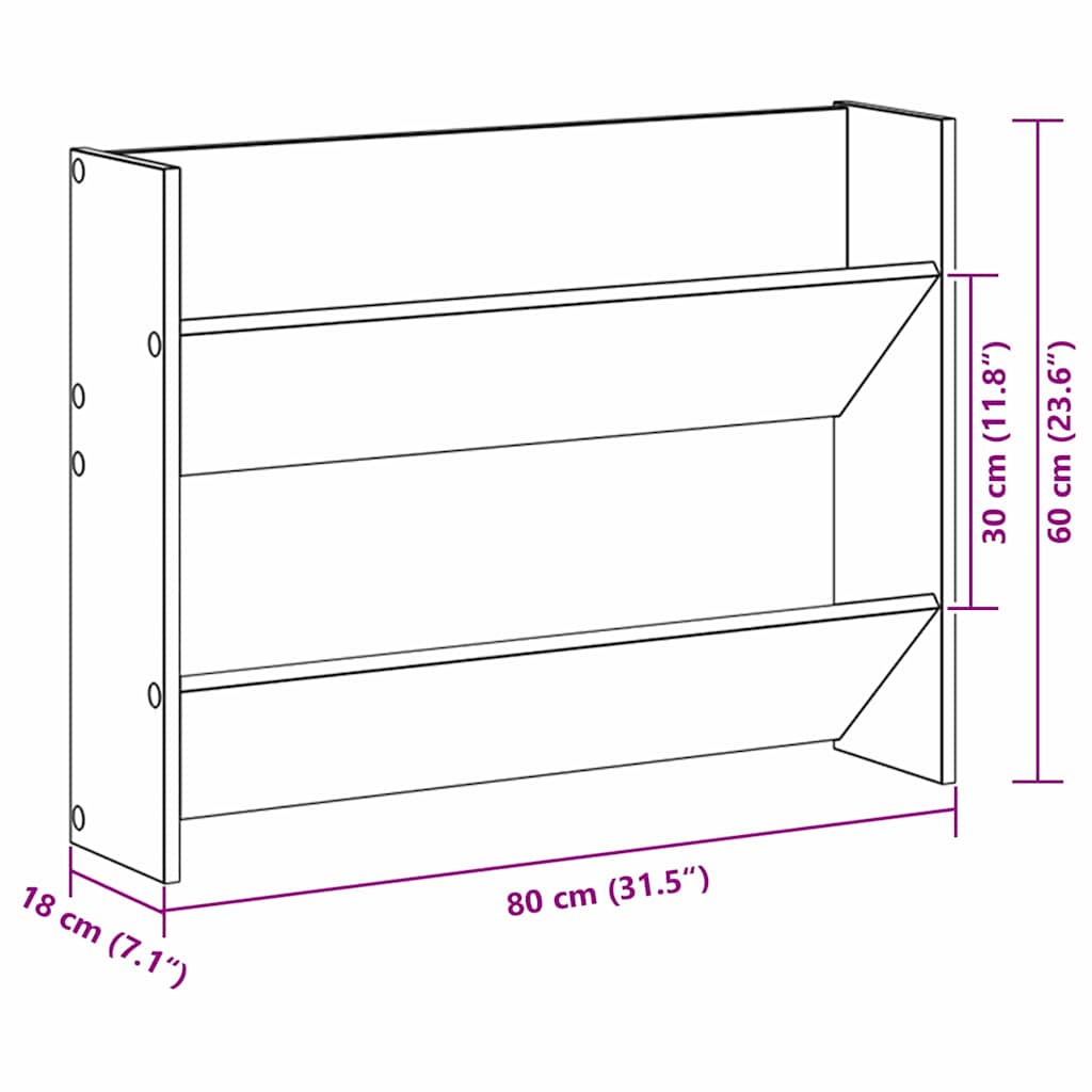 Batu skrynia 2 pcs Amatininkų ąžuolas 81 x 18 x 60 cm